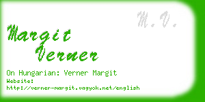 margit verner business card